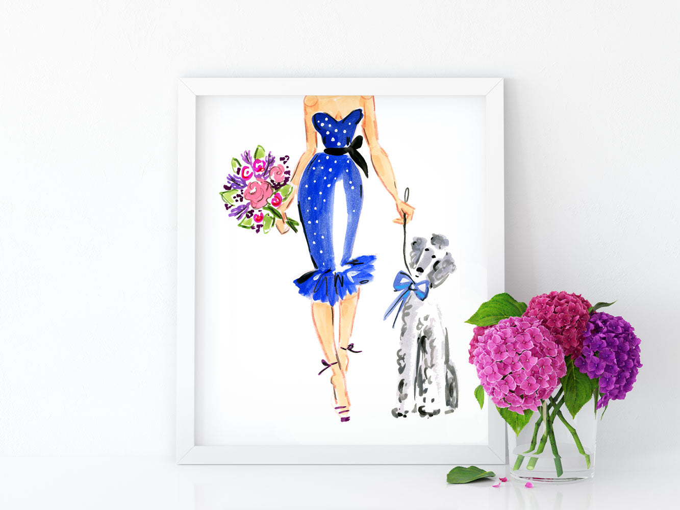 After Five Art Print - Fashion Illustration Wall Art Collection-Di Lewis