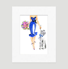 After Five Art Print - Fashion Illustration Wall Art Collection-Di Lewis