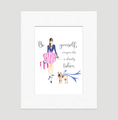 All About Me Art Print - Fashion Illustration Wall Art Collection-Di Lewis