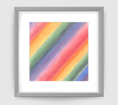 Aurora Multi Art Print - Abstract Art Wall Decor Collection-Di Lewis