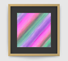 Aurora Pink Purple Green Art Print - Abstract Art Wall Decor Collection-Di Lewis