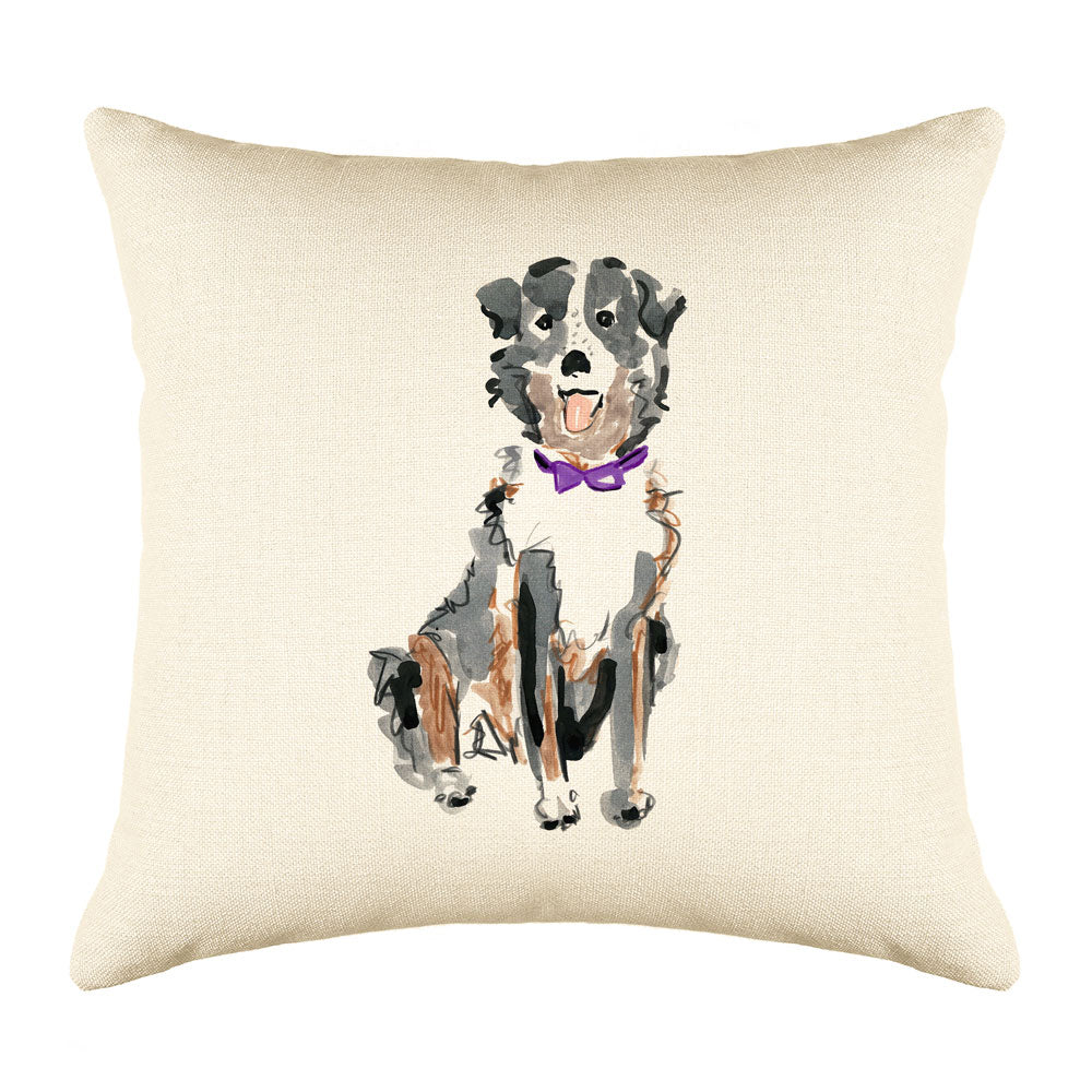 Sheldon Shepard Throw Pillow Cover - Dog Illustration Throw Pillow Cover Collection-Di Lewis