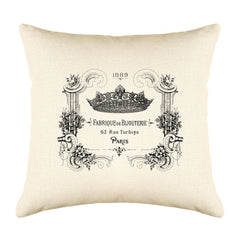 Bijou Crown Throw Pillow Cover - Decorative Designs Throw Pillow Cover Collection-Di Lewis
