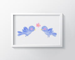 Bluebirds - Kids Wall Art Collection-Di Lewis