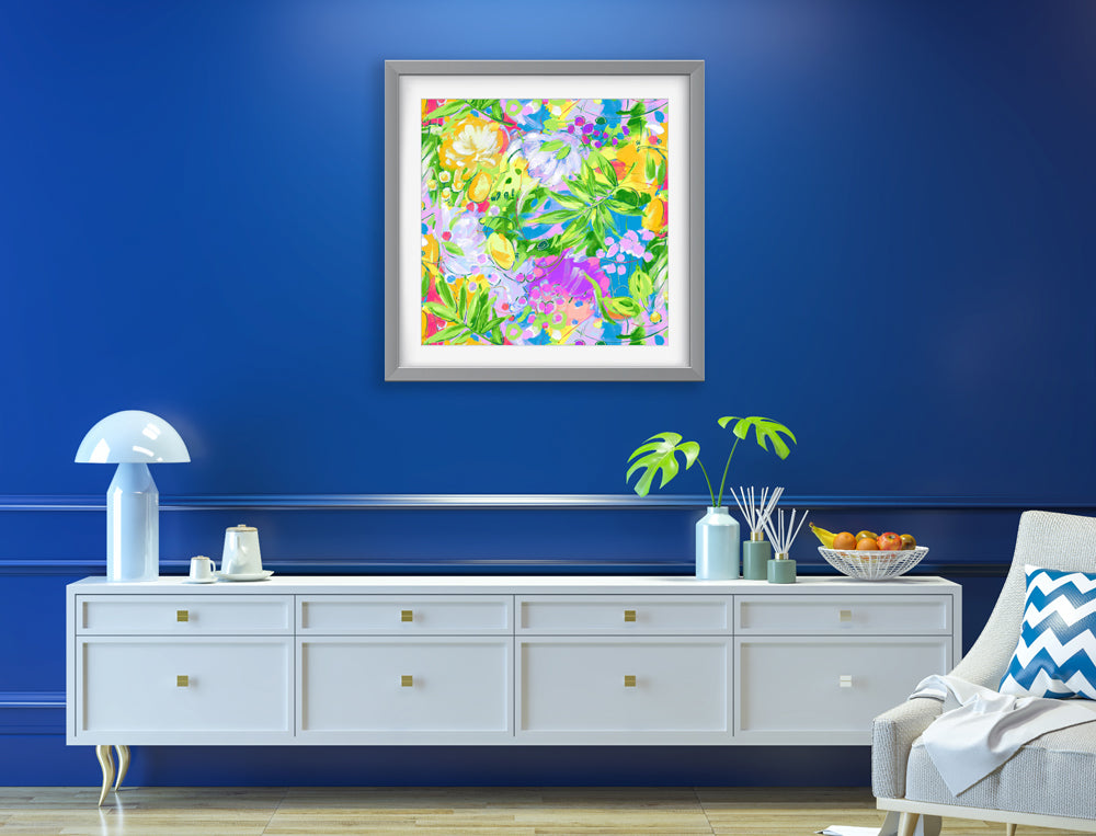 Bora Bora Leaf Art Print - Impressionist Art Wall Decor Collection