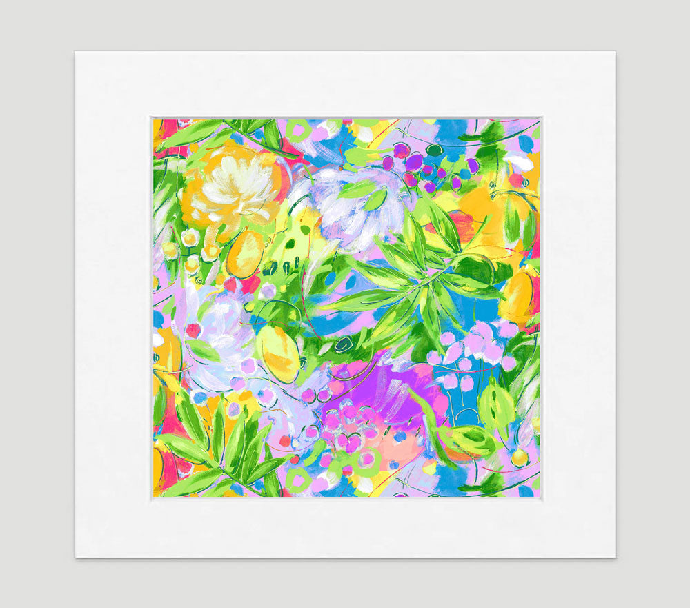 Bora Bora Leaf Art Print - Impressionist Art Wall Decor Collection
