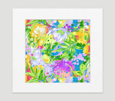 Bora Bora Leaf Art Print - Impressionist Art Wall Decor Collection