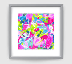 Brushstroke Pastel Art Print - Abstract Art Wall Decor Collection