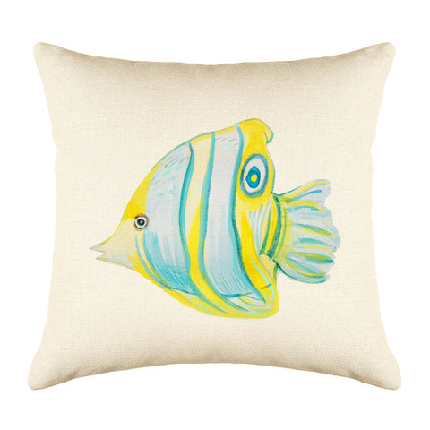 Butterflyfish Throw Pillow Cover - Coastal Designs Throw Pillow Cover Collection-Di Lewis