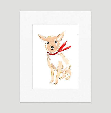 Caesar Chihuahua Art Print - Dog Illustrations Wall Art Collection-Di Lewis