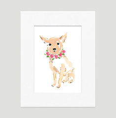 Coco Chihuahua Art Print - Dog Illustrations Wall Art Collection-Di Lewis