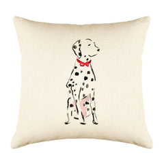Dipper Dalmatian Throw Pillow Cover - Dog Illustration Throw Pillow Cover Collection-Di Lewis