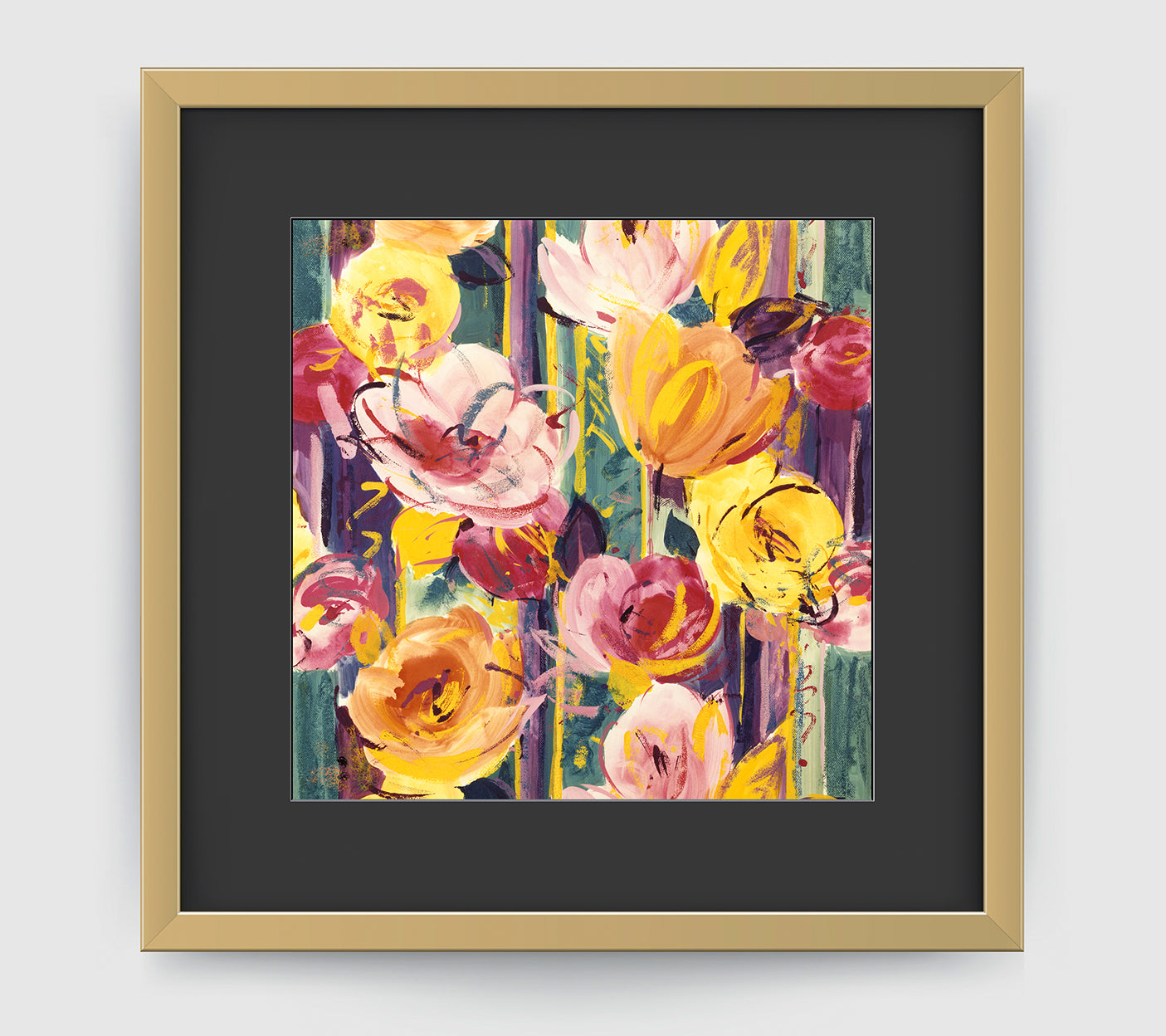 Delaunay Pink Gold Art Print - Impressionist Art Wall Decor Collection-Di Lewis