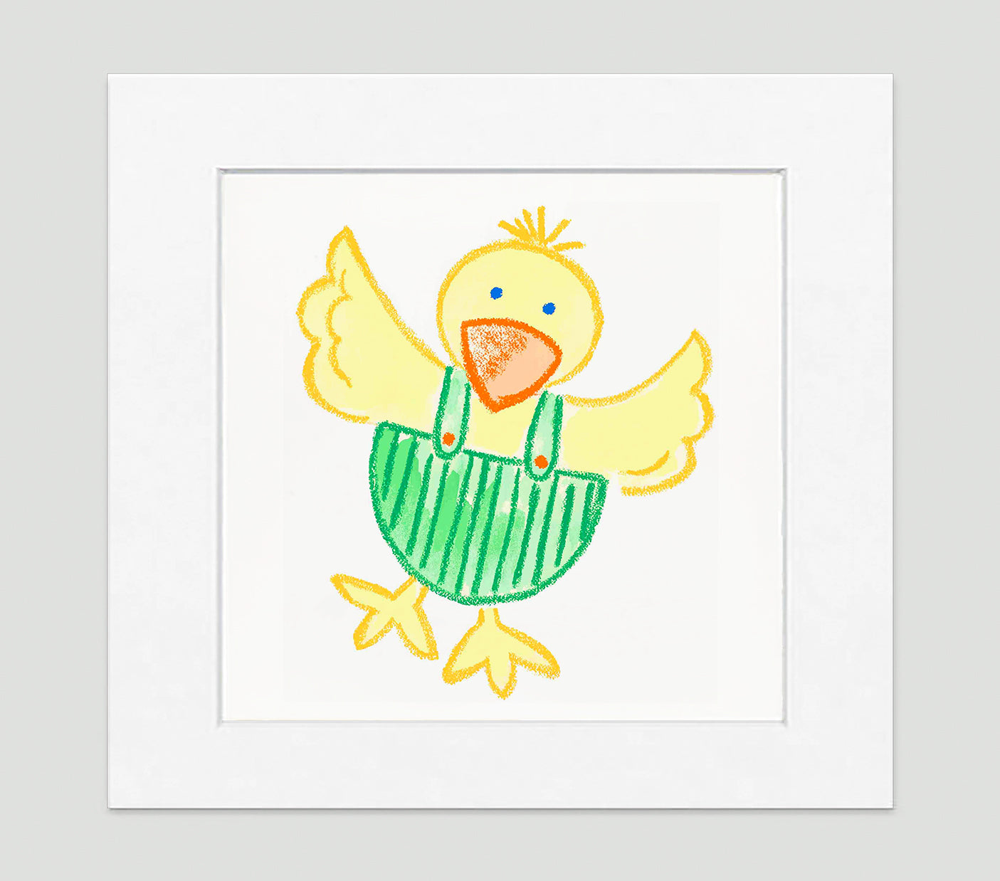 Dippy Duck Art Print - Kids Wall Art Collection-Di Lewis