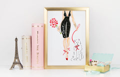 Dressed To Kill Art Print - Fashion Illustration Wall Art Collection-Di Lewis
