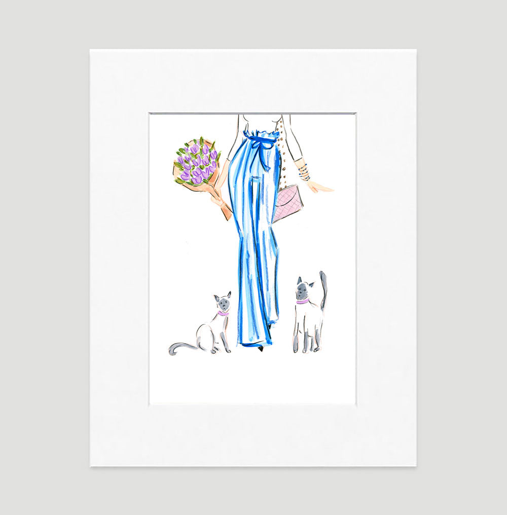 Dressed To Perfection Art Print - Fashion Illustration Wall Art Collection-Di Lewis