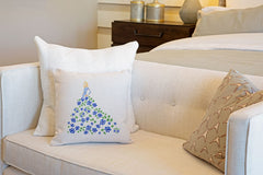 Fashionista Blue Green Throw Pillow Cover - Fashion Illustrations Throw Pillow Cover Collection-Di Lewis