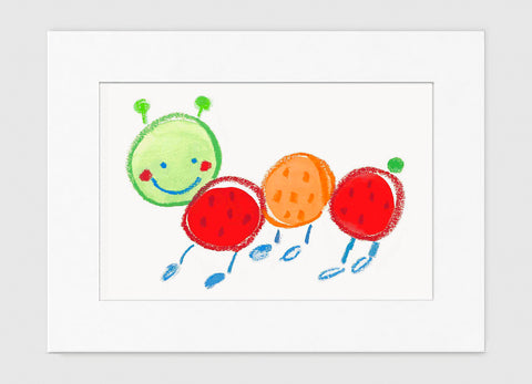 Fernando Caterpillar Art Print - Kids Wall Art Collection-Di Lewis