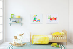 Fernando Caterpillar Art Print - Kids Wall Art Collection-Di Lewis