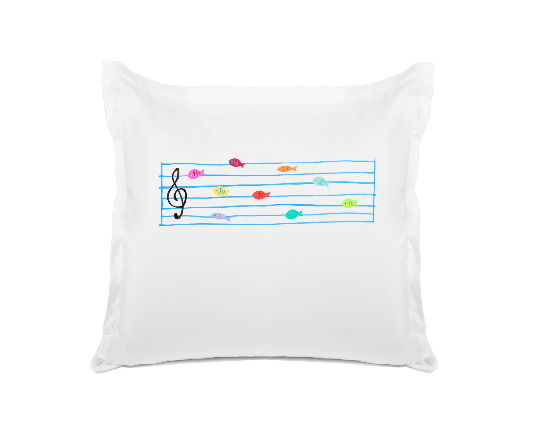 Musical Fish Notes - Personalized Kids Pillowcase Collection