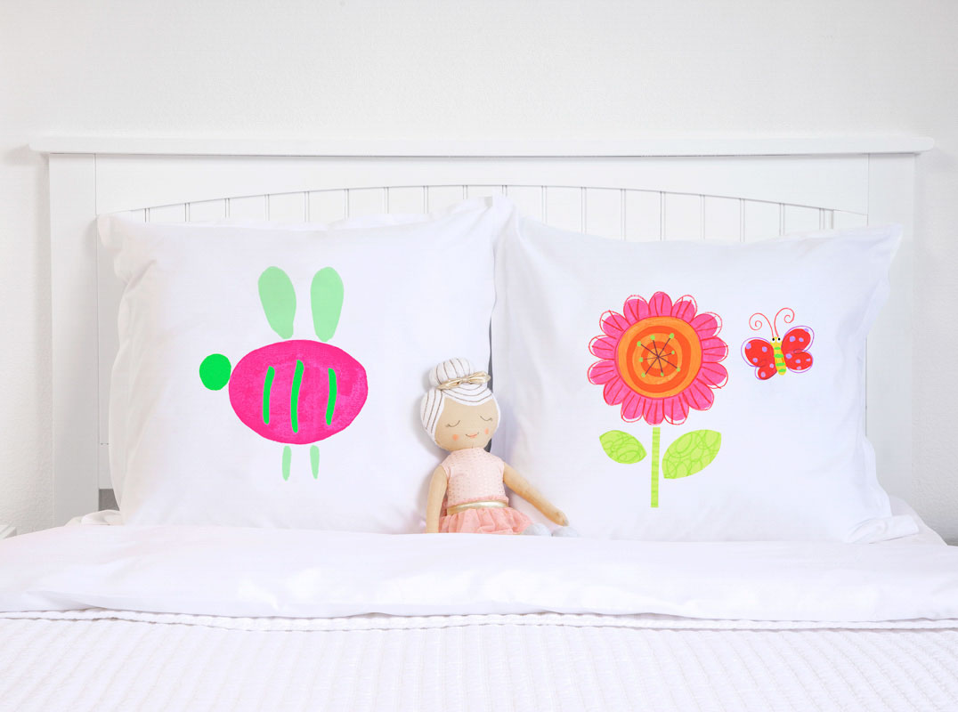 Flower Butterfly - Personalized Kids Pillowcase Collection