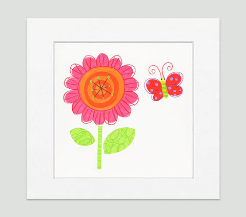 Flower Power Art Print - Kids Wall Art Collection-Di Lewis