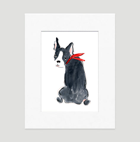 Bailey Bulldog Art Print - Dog Illustrations Wall Art Collection-Di Lewis