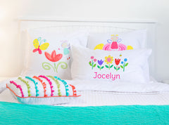 Garden Party - Personalized Kids Pillowcase Collection-Di Lewis