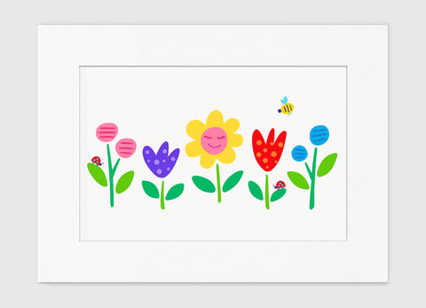 Garden Party Art Print - Kids Wall Art Collection-Di Lewis