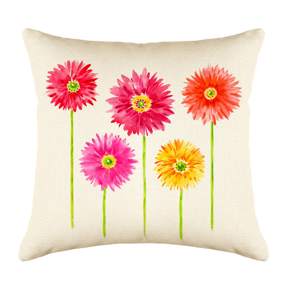 Gerbera Throw Pillow Cover - Decorative Designs Throw Pillow Cover Collection