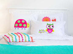 Hoot Hoot - Personalized Kids Pillowcase Collection-Di Lewis