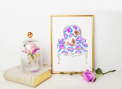 Jackie The Jack Russel Art Print - Dog Illustrations Wall Art Collection-Di Lewis