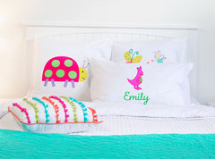 Pink Kangaroo - Personalized Kids Pillowcase Collection