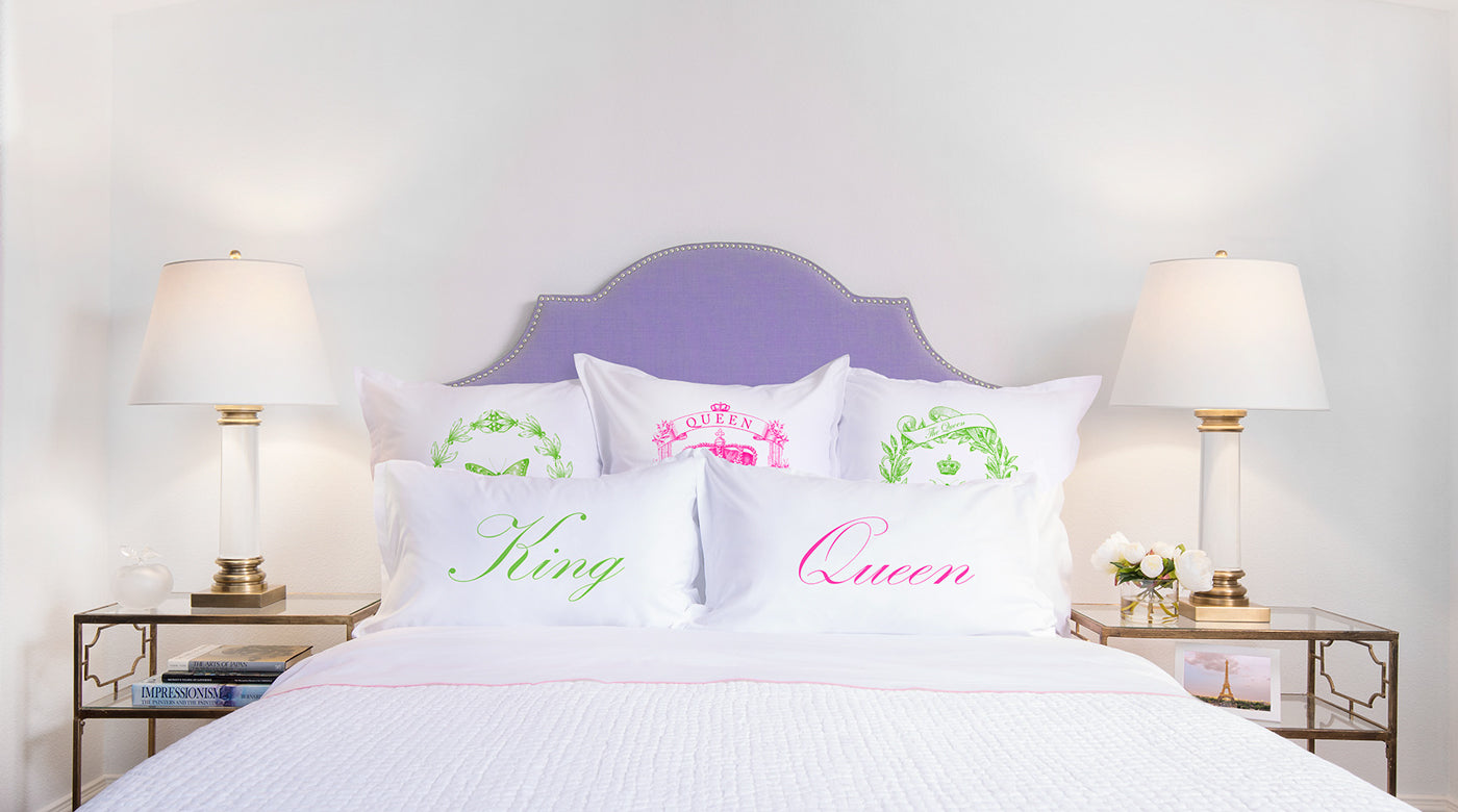 King, Queen - His & Hers Pillowcase Collection-Di Lewis