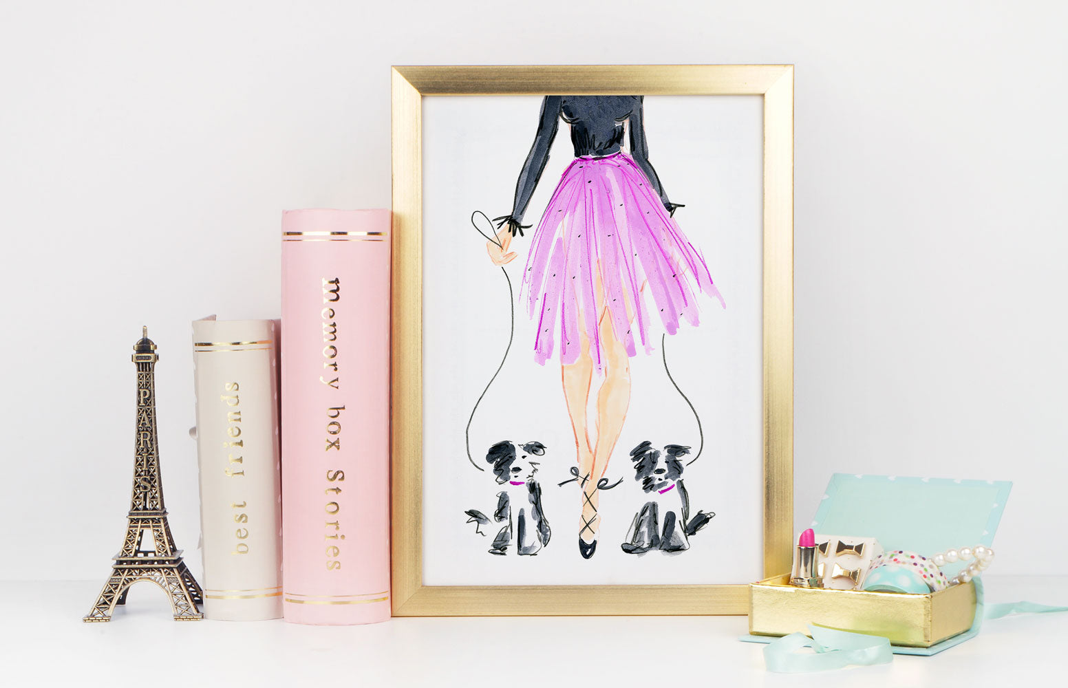 Let'S Dance Art Print - Fashion Illustration Wall Art Collection-Di Lewis