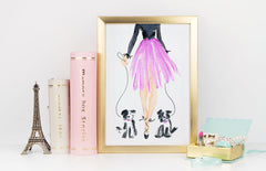 Let'S Dance Art Print - Fashion Illustration Wall Art Collection-Di Lewis