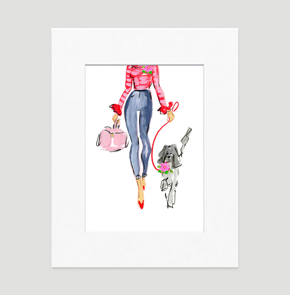 Look At Me Art Print - Fashion Illustration Wall Art Collection-Di Lewis