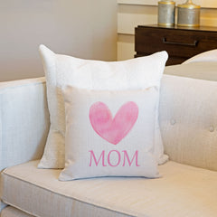 Big Pink Heart – Mom Throw Pillow Cover – Mother’s Day Collection