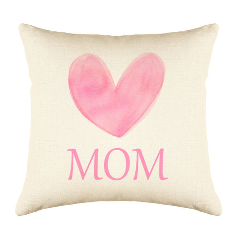 Big Pink Heart – Mom Throw Pillow Cover – Mother’s Day Collection