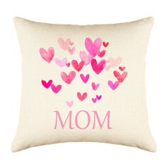 Pink Hearts Bursting – Mom Throw Pillow Cover – Mother’s Day Collection