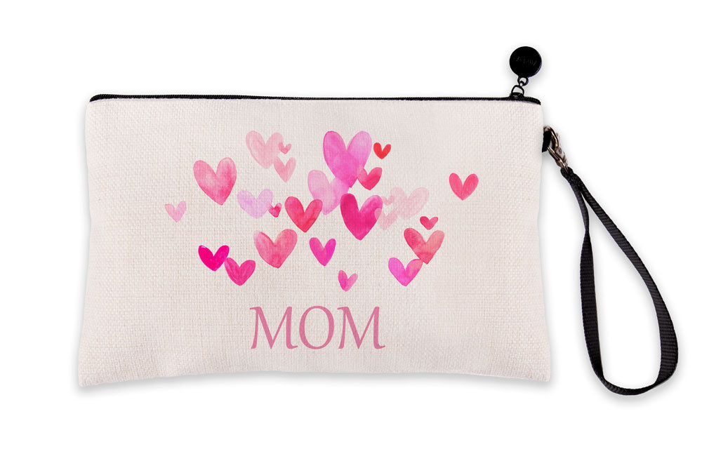 Pink Hearts Bursting – Mom Makeup Bag – Mother’s Day Collection