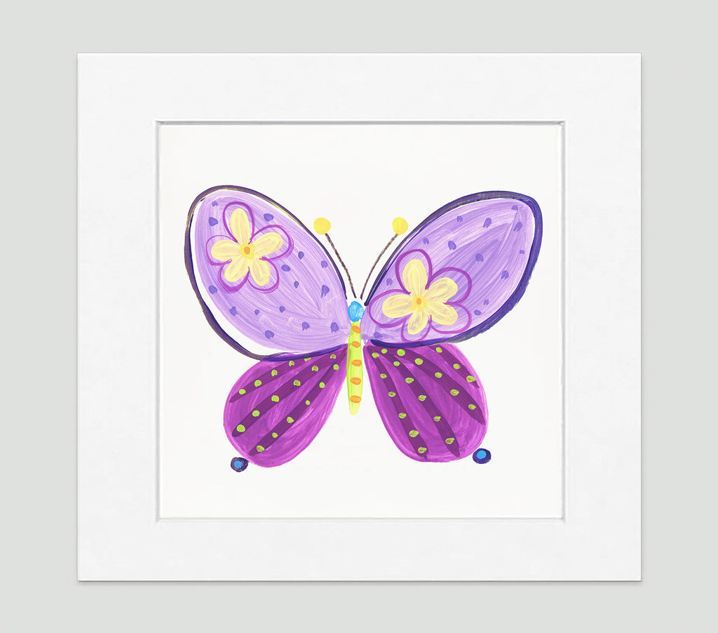 Madam Butterfly Art Print - Kids Wall Art Collection-Di Lewis