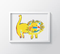 Mr Leo Art Print - Kids Wall Art Collection-Di Lewis