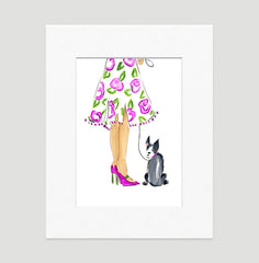 My Date - Fashion Illustration Wall Art Collection-Di Lewis