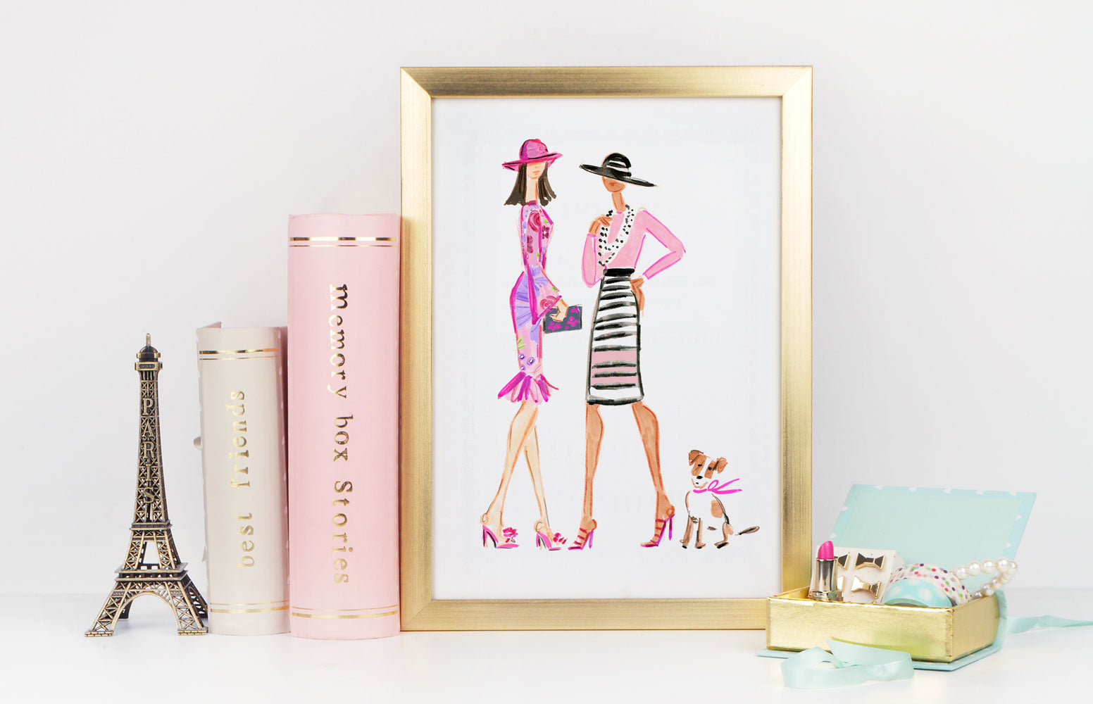 Off To The Races Art Print - Fashion Illustration Wall Art Collection-Di Lewis
