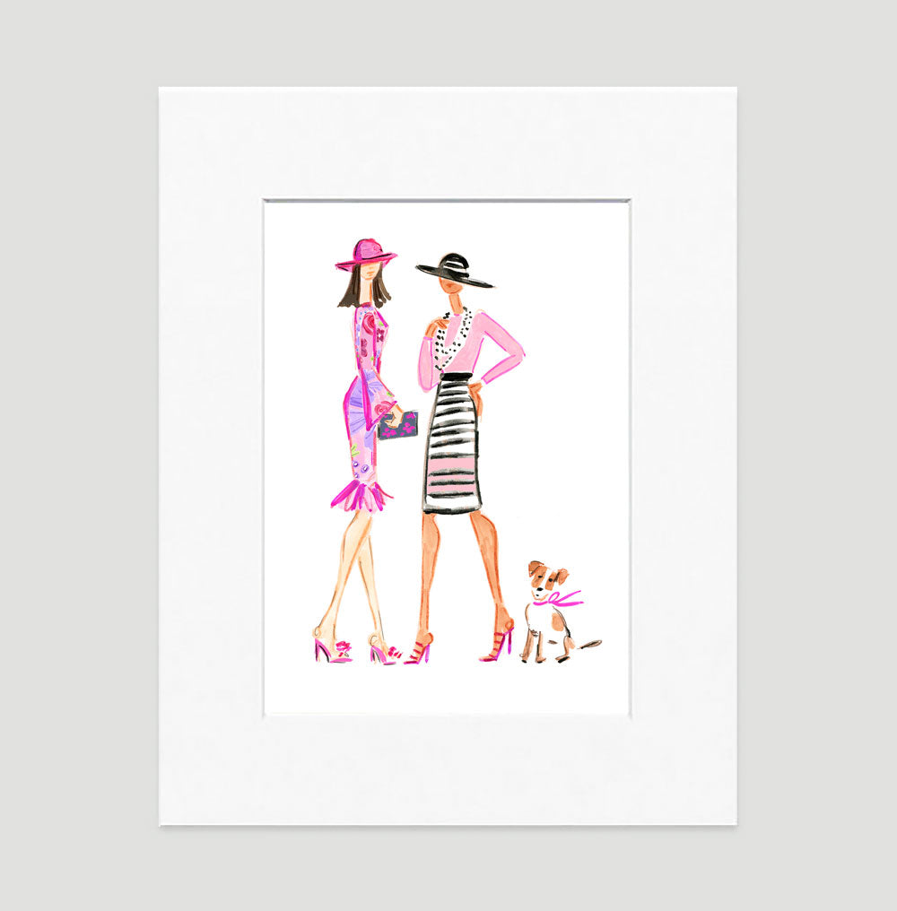 Off To The Races Art Print - Fashion Illustration Wall Art Collection-Di Lewis