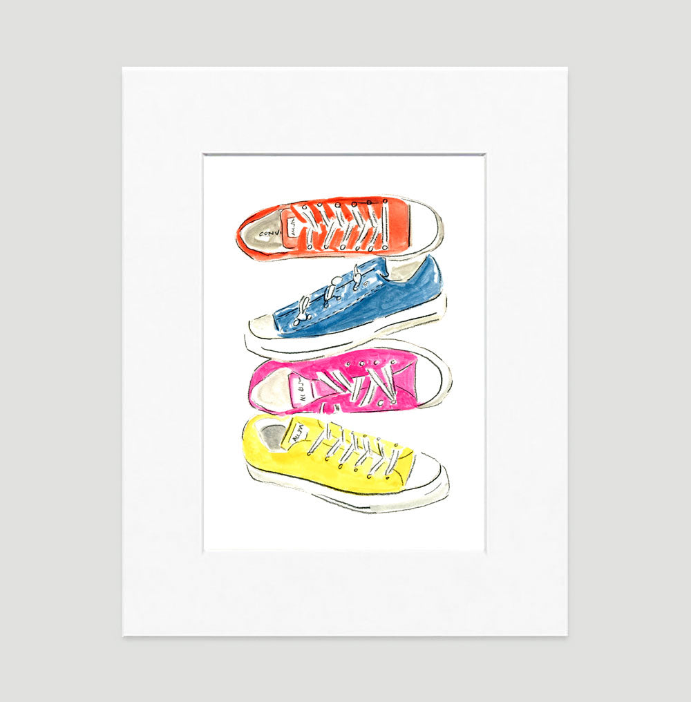 Vector Illustration Pair Red Textile Sneaker Rubber Toe Loose Lacing Stock  Vector by ©pochtadua@gmail.com 663753258