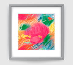 Papaver Art Print - Impressionist Art Wall Decor Collection-Di Lewis