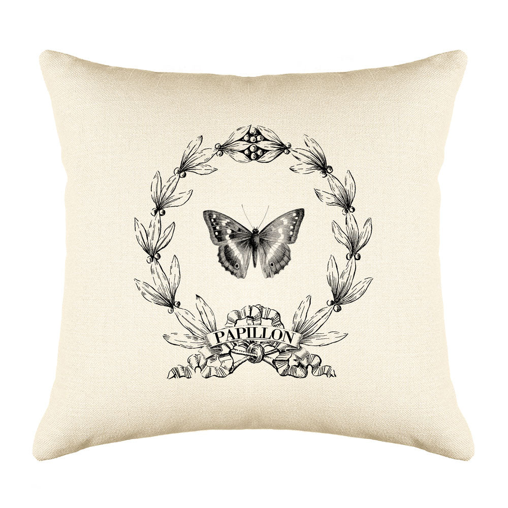 Papillon Butterfly Throw Pillow Cover - Decorative Designs Throw Pillow Cover Collection-Di Lewis