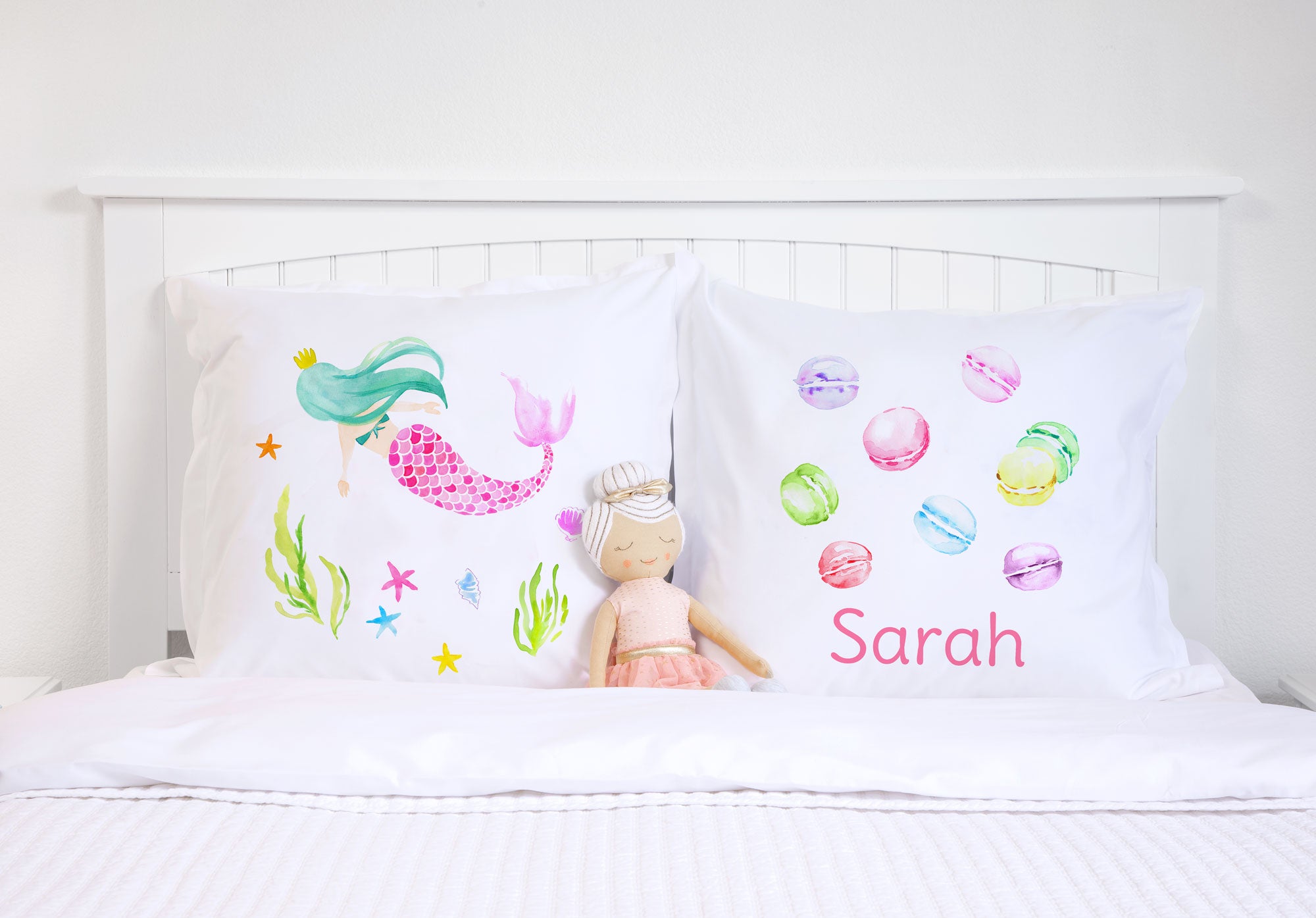 Pastel Macarons - Personalized Kids Pillowcase Collection